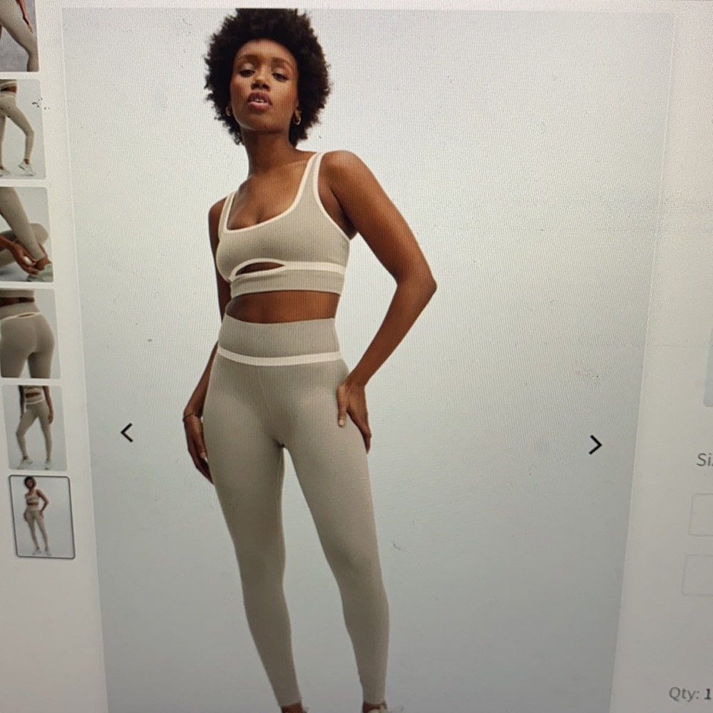 High waisted skulptknit cut out bra and legging set